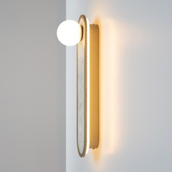 Aplică de perete LED Perlamour alamă Maytoni, L13, H45