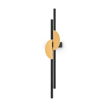 Aplică de perete LED Skyline negru Maytoni, L6, brass