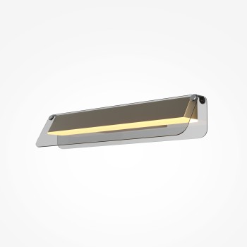 Aplică de perete LED Flat negru Maytoni, L43, grey