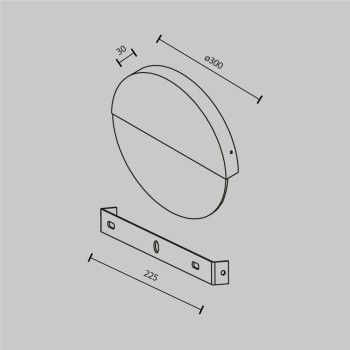 Aplică de perete LED Jupiter marble Maytoni, L3