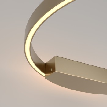 Aplică de perete LED Rim alamă Maytoni, H60