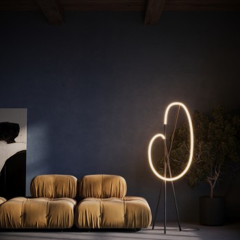 Lampadar LED Crochet negru Maytoni, H162