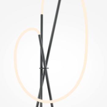 Lampadar LED Crochet negru Maytoni, H162