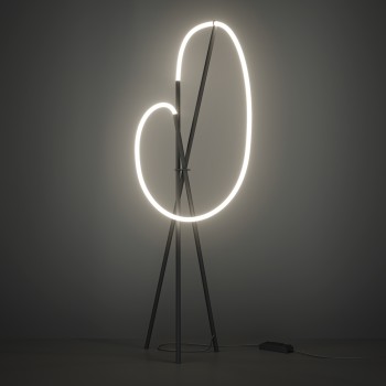 Lampadar LED Crochet negru Maytoni, H162