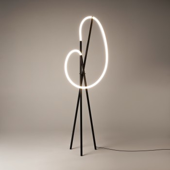 Lampadar LED Crochet negru Maytoni, H162