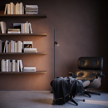 Lampadar LED Thin negru Maytoni, H155
