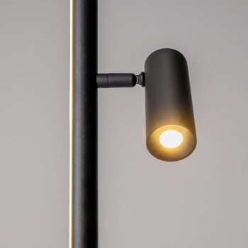 Lampadar LED Thin negru Maytoni, H155