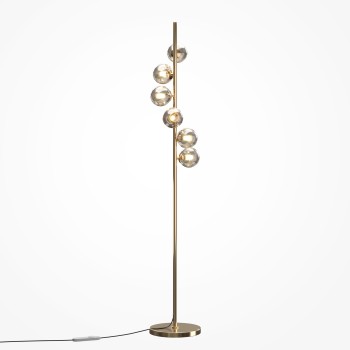 Lampadar Dallas auriu Maytoni, H150, cognac