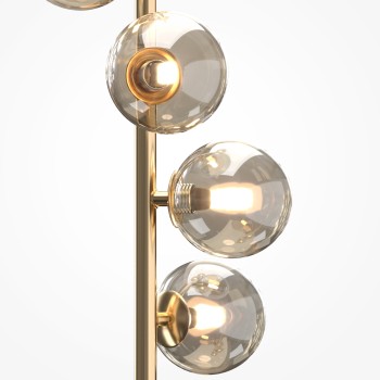 Lampadar Dallas auriu Maytoni, H150, cognac