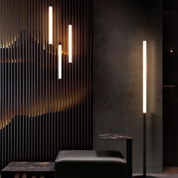 Lampadar LED Ray negru Maytoni, H130