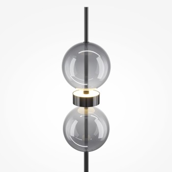 Lampadar LED Double Moon negru Maytoni, H146