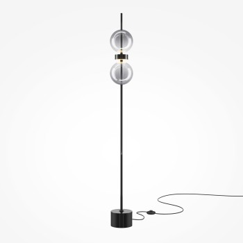 Lampadar LED Double Moon negru Maytoni, H146