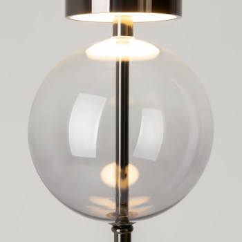Lampadar LED Double Moon negru Maytoni, H146