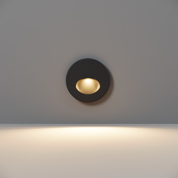 Spot LED trepte scară negru Maytoni, D7, 3W