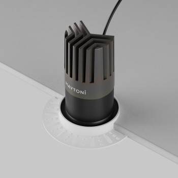 Spot LED încastrat Dip negru Maytoni, D10, 15W, 3000K