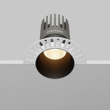 Spot LED încastrat Dip negru Maytoni, D10, 15W, 3000K