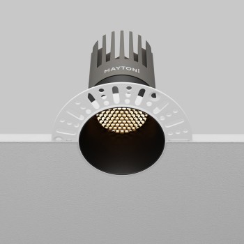 Spot LED încastrat Dip negru Maytoni, D10, 15W, 3000K