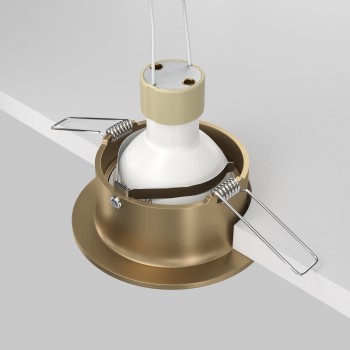 Spot LED încastrat Slim auriu mat Maytoni, D8, 10W, H3