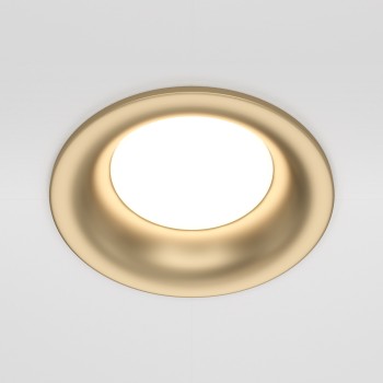 Spot LED încastrat Slim auriu mat Maytoni, D8, 10W, H3