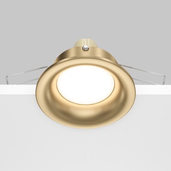 Spot LED încastrat Slim auriu mat Maytoni, D8, 10W, H3