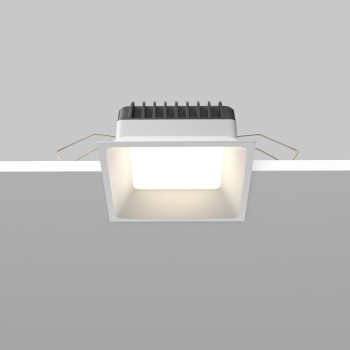 Spot LED încastrat Okno alb Maytoni, 12W