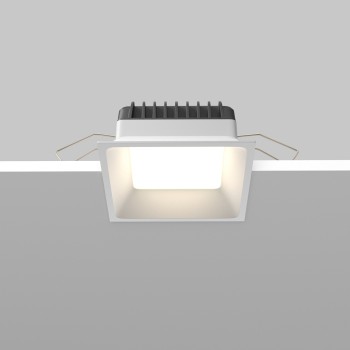 Spot LED încastrat Okno alb Maytoni, 12W