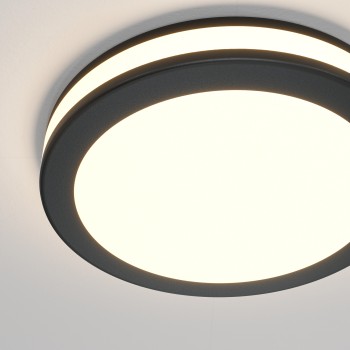 Spot LED încastrat Phantom negru Maytoni, D10, 12W