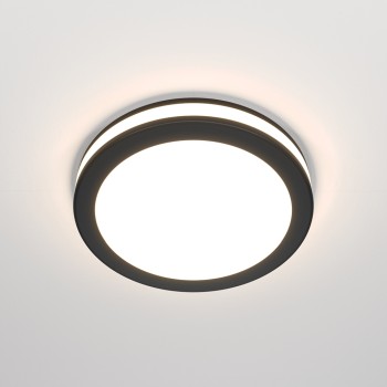 Spot LED încastrat Phantom negru Maytoni, D10, 12W