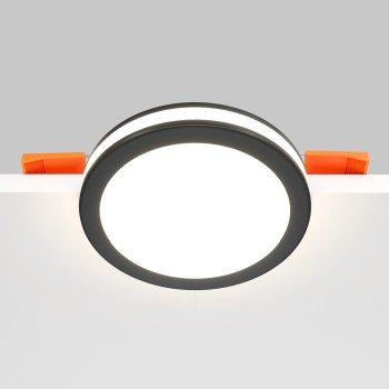 Spot LED încastrat Phantom negru Maytoni, D10, 12W