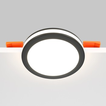 Spot LED încastrat Phantom negru Maytoni, D10, 12W