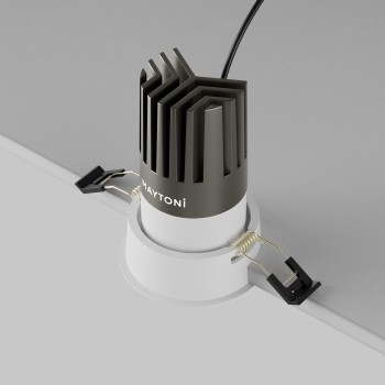 Spot LED încastrat Dip alb Maytoni, D8, 15W, 2700K