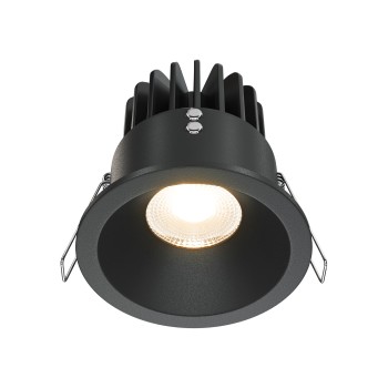 Spot LED încastrat Zoom negru Maytoni, D8, 12W, 3000K