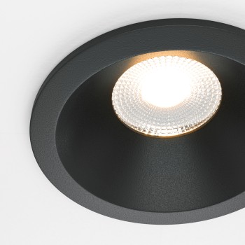 Spot LED încastrat Zoom negru Maytoni, D8, 12W, 3000K