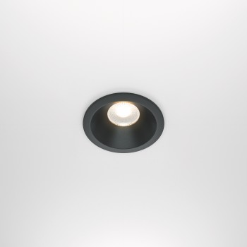 Spot LED încastrat Zoom negru Maytoni, D8, 12W, 3000K