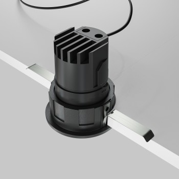 Spot LED încastrat Wise negru Maytoni, D6, 7W