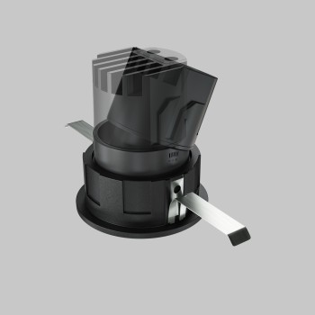 Spot LED încastrat Wise negru Maytoni, D6, 7W