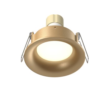 Spot LED încastrat Slim auriu mat Maytoni, D8, 10W, H4