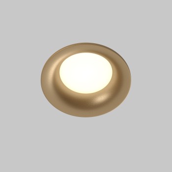 Spot LED încastrat Slim auriu mat Maytoni, D8, 10W, H4