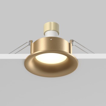 Spot LED încastrat Slim auriu mat Maytoni, D8, 10W, H4