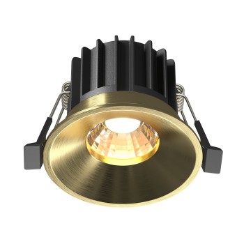 Spot LED încastrat Round alamă Maytoni, D8, 12W