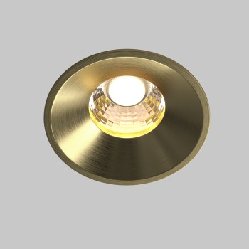 Spot LED încastrat Round alamă Maytoni, D8, 12W