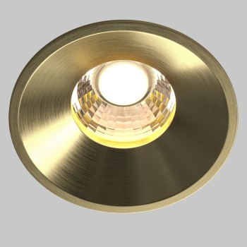 Spot LED încastrat Round alamă Maytoni, D8, 12W
