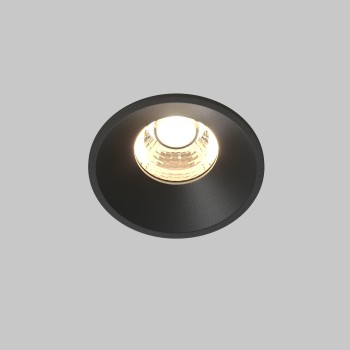 Spot LED încastrat Round negru Maytoni, D6, 7W