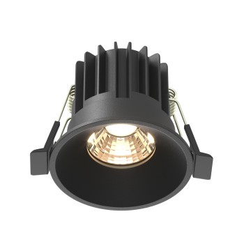 Spot LED încastrat Round negru Maytoni, D6, 7W