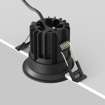 Spot LED încastrat Round negru Maytoni, D6, 7W