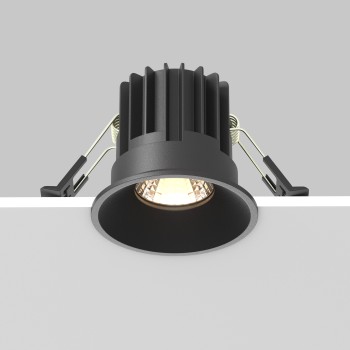 Spot LED încastrat Round negru Maytoni, D6, 7W
