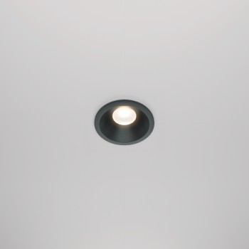 Spot LED încastrat Zoom negru Maytoni, D6, 6W, 3000K, black