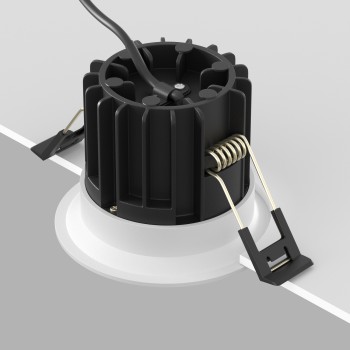 Spot LED încastrat Round alb Maytoni, D8, 12W