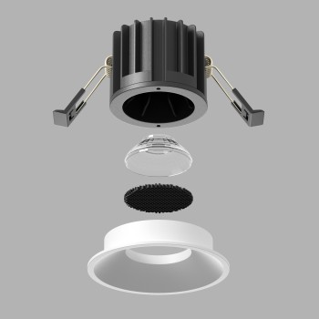Spot LED încastrat Round alb Maytoni, D8, 12W