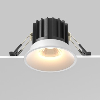 Spot LED încastrat Round alb Maytoni, D8, 12W